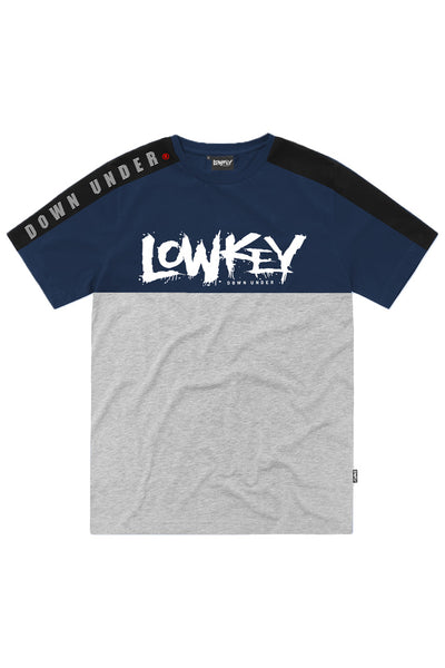 Lowkey City Side Tee - Navy/Grey/Black - Lowkey Down Under