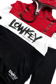 Lowkey Original Hoodie - Crimson Red/Black/White - Lowkey Down Under