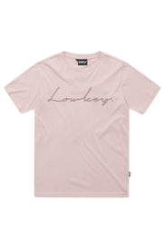 Lowkey Womens Lux Tee - Cream Pink - Lowkey Down Under