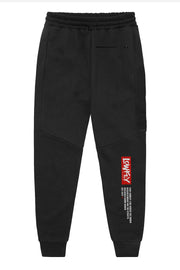 Black/Dark Heather Trackpants - Lowkey Down Under