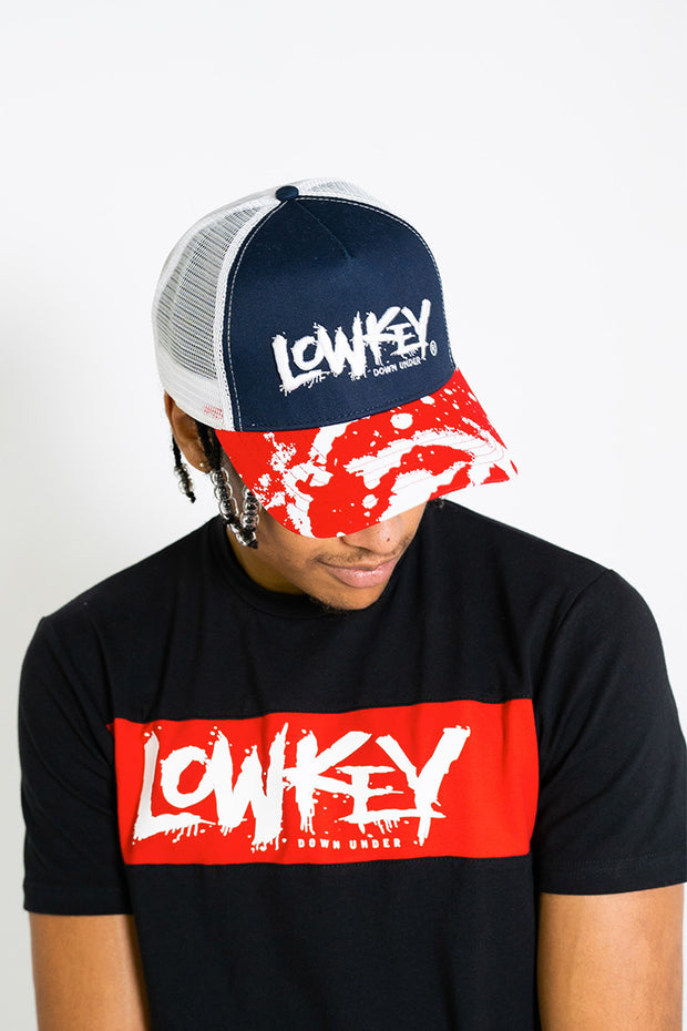 Lowkey OG Splash Hat - Navy/Red/White - Lowkey Down Under
