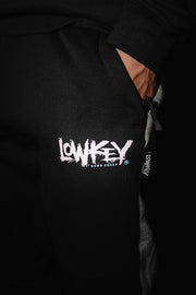 Lowkey Mist Trackpants - Dark Heather/Black/Baby Blue - Lowkey Down Under