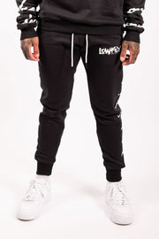 Lowkey Signature All Over Track Pants - Black - Lowkey Down Under